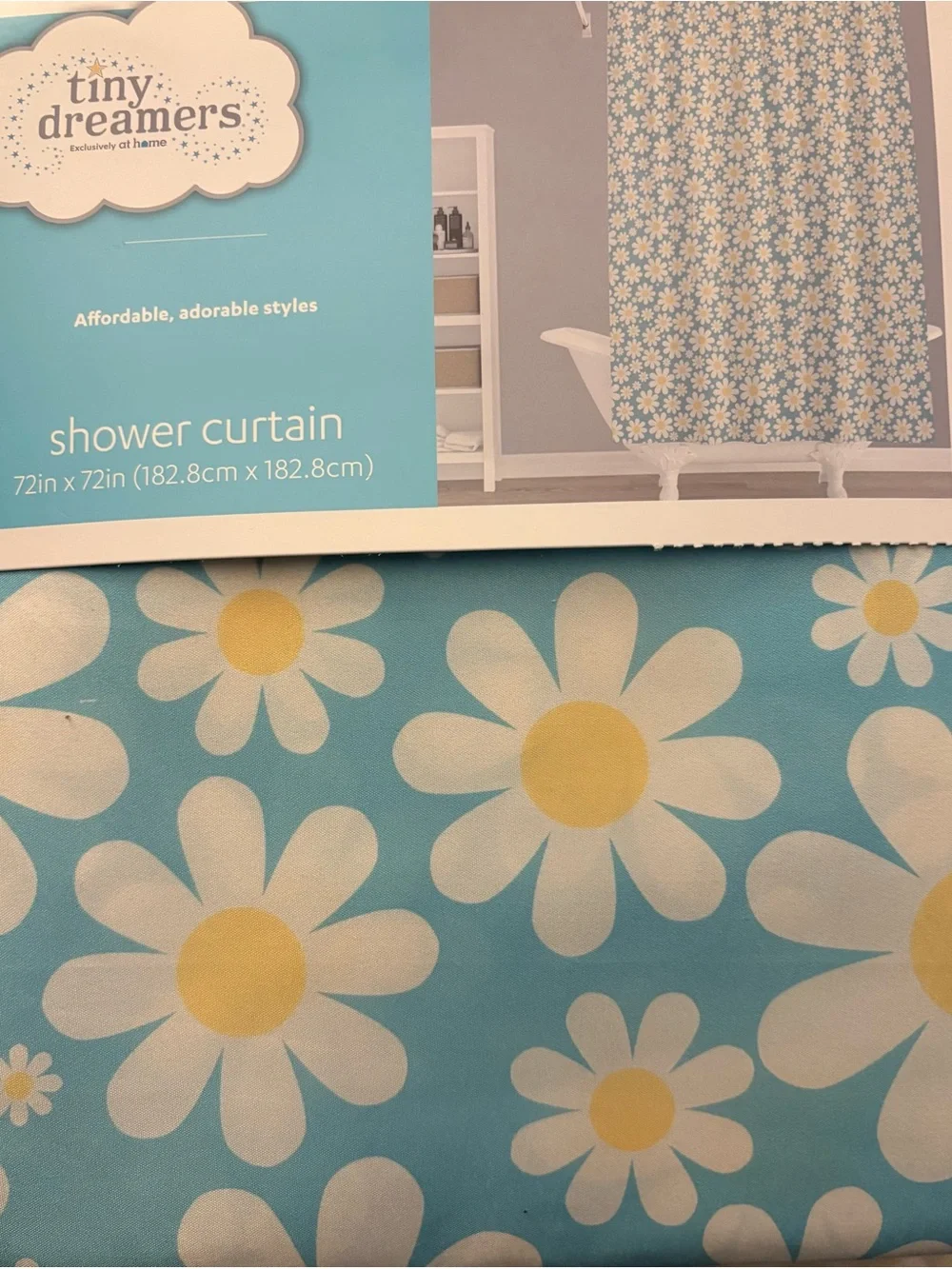 Dreamers  Shower Curtain Bundle (2) New Floral & Whimsical